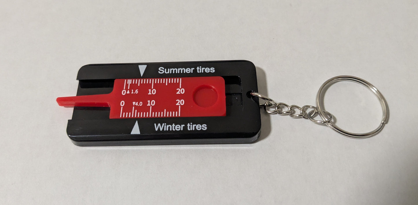 TAG Tire Tread Gauge Keychain - The Asian Garage