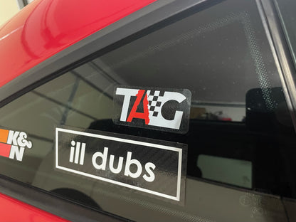 tag-decal-on-car-window-the-asian-garage